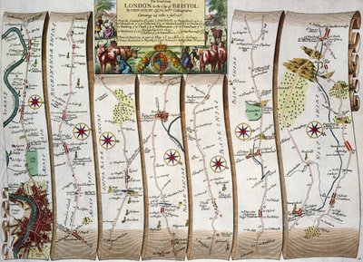 Road from London to Bristol, from John Ogilby